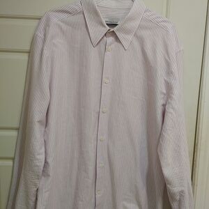 Versace Men dress shirt with purple strips‎ size 17